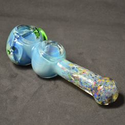 Double Bowl Glass Spoon Pipe