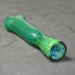 The Greenery Glass Chillum Pipe