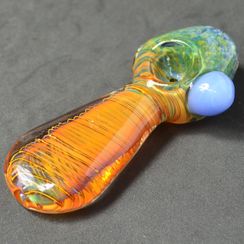 Mushroom Shape Glass Hand Pipe