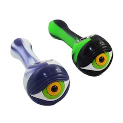 Silicone Eye Pipe with Glass Bowl