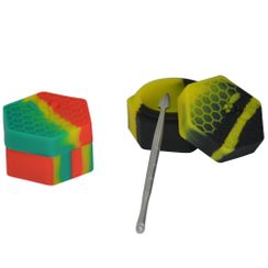 Parts and Accessories Rosin Hex Bee Silicone Dab Slick Wax Containers