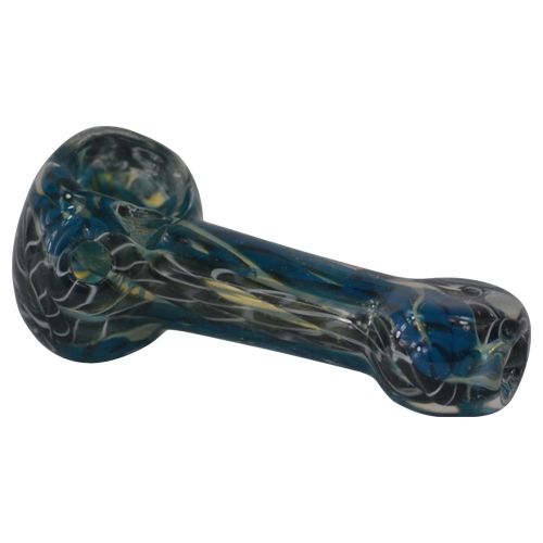 Small Glass Spoon Pipes Spiral Wrapped