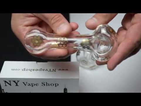 Lined Honeycomb Pop Spoon Pipe – Smoke Glass Vape