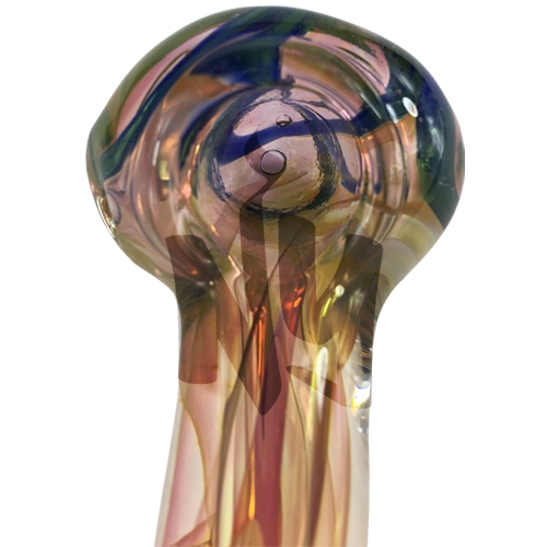 chameleon glass spoon pipes bowl head view