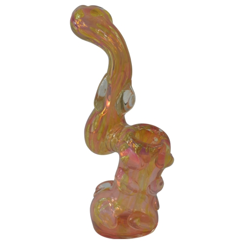 cool glass bubbler with marble grips