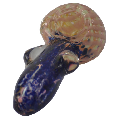 two tone cool glass spoon pipe