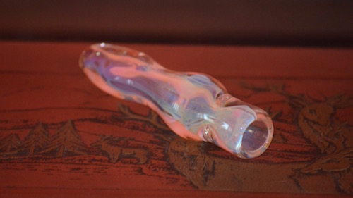 Cool Glass Artists chamelon-glass-chillum-pipe