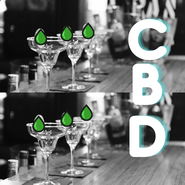 CBD cocktails out with your friends feeling good
