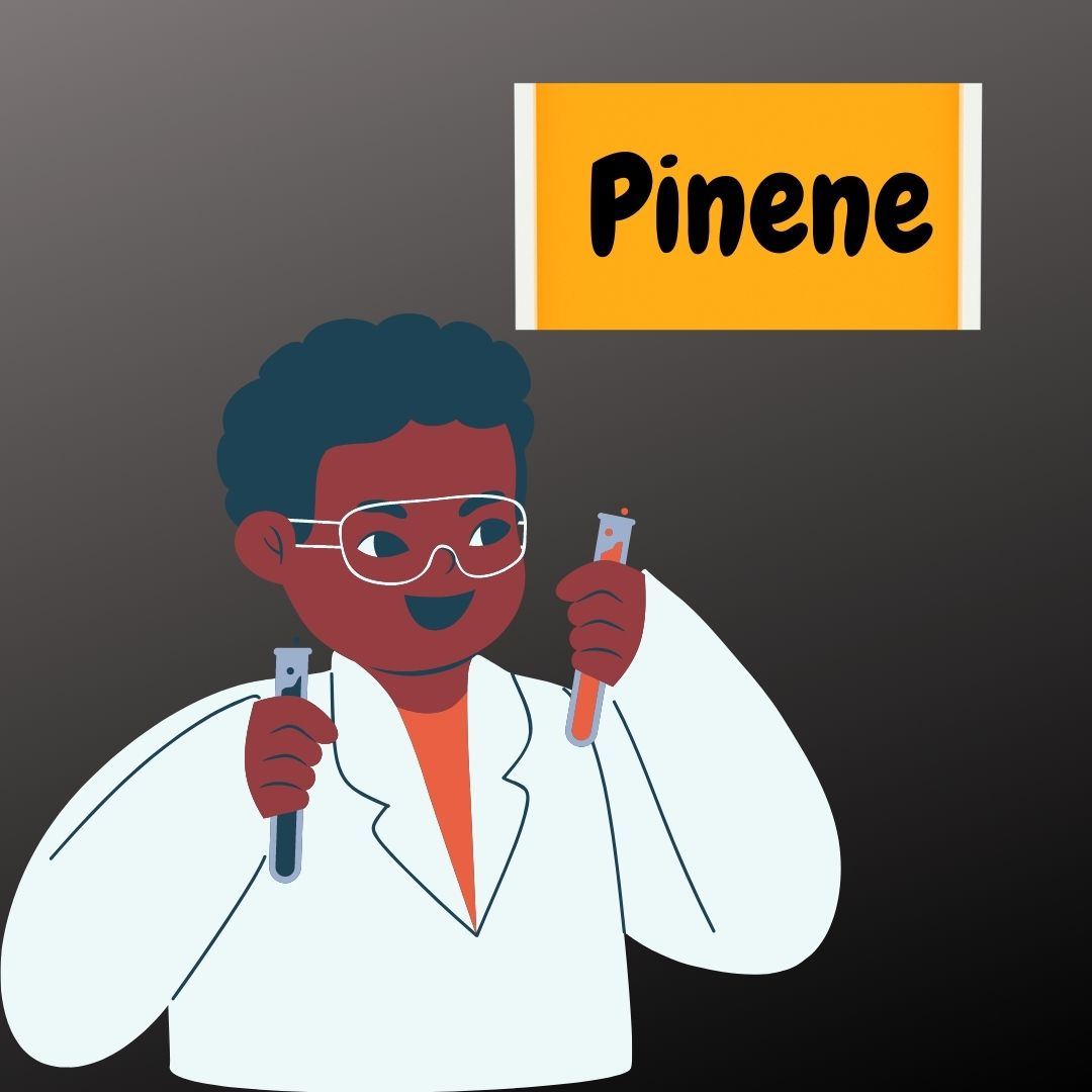 Pinene being mixed in a lab by a chemist 