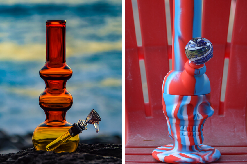 differences-between-silicone-glass-bongs