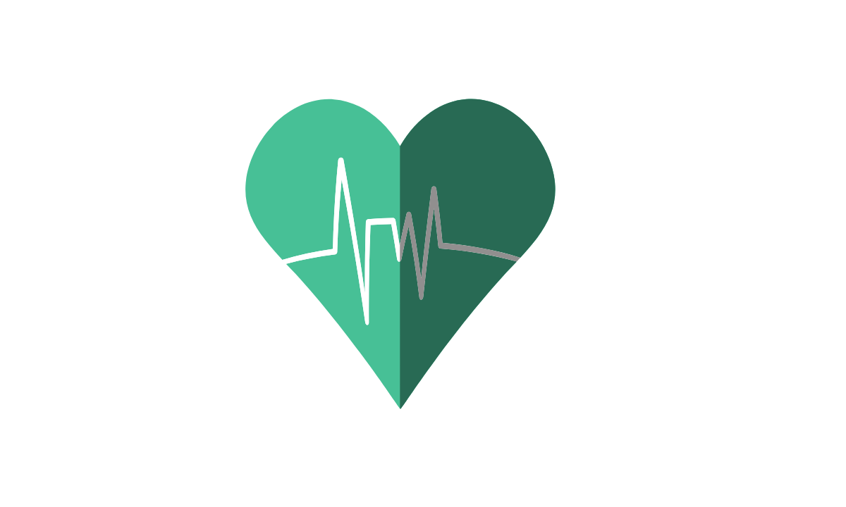 Green heart to show love 