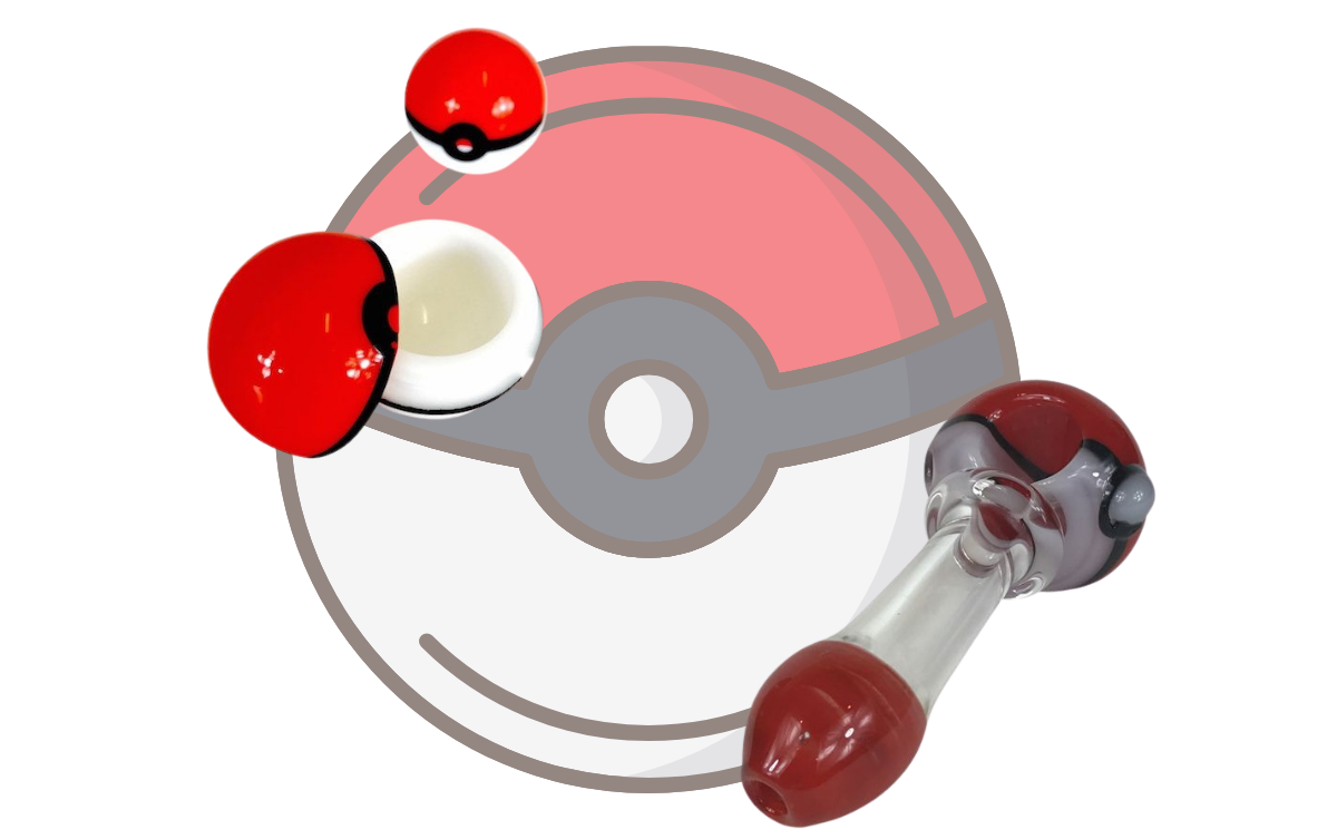 Pokemone background with a pokemon bowl and a pokemon tool